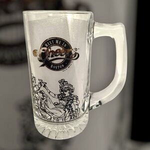 Vintage 1994 Cheers Meet Me In Boston Pint Glass Handle Mug